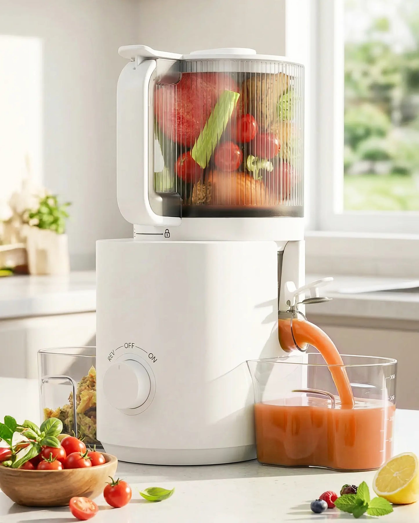 3 in 1 Masticating Juicer for Juice Sorbet & Nut Milk