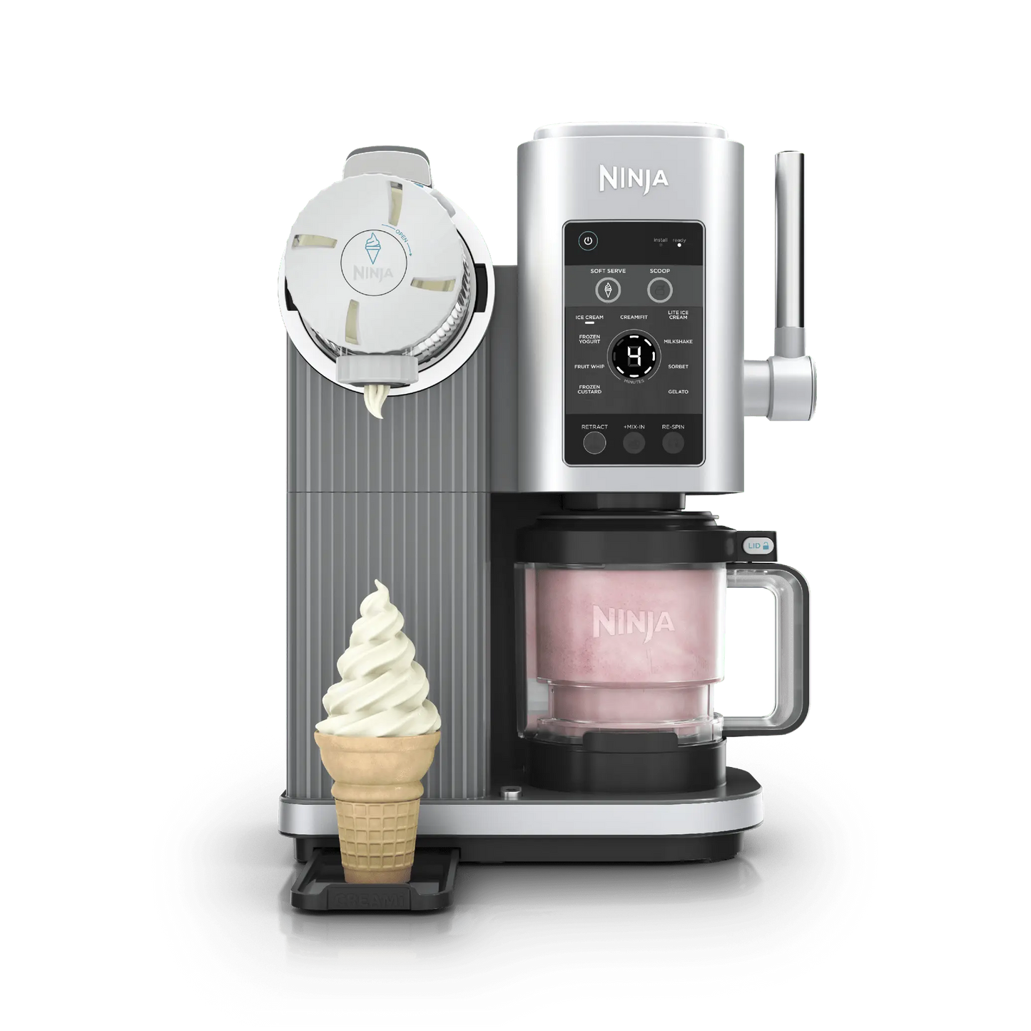 Soft Serve Ice Cream Maker with Scoop, Swirl & Frozen Treats