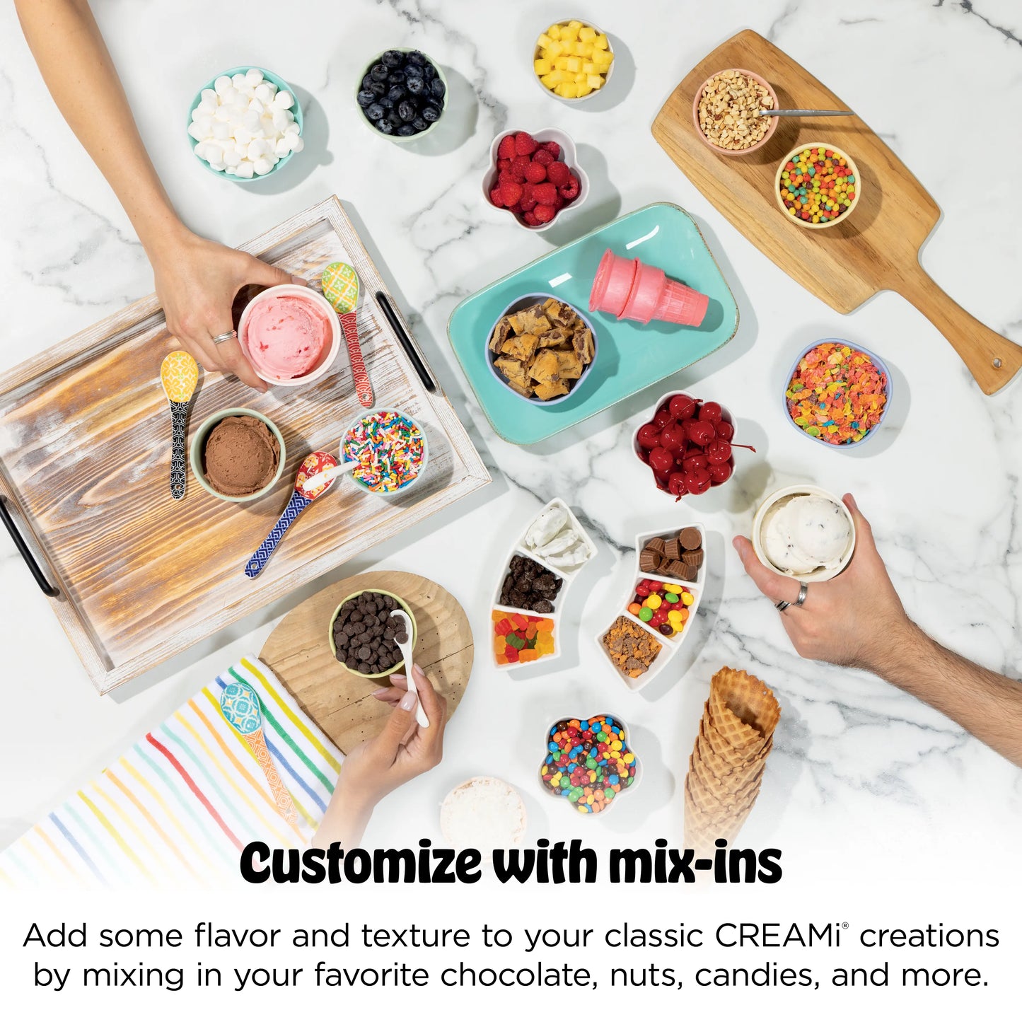 Soft Serve Ice Cream Maker with Scoop, Swirl & Frozen Treats