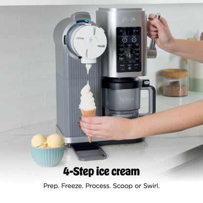 Soft Serve Ice Cream Maker with Scoop, Swirl & Frozen Treats